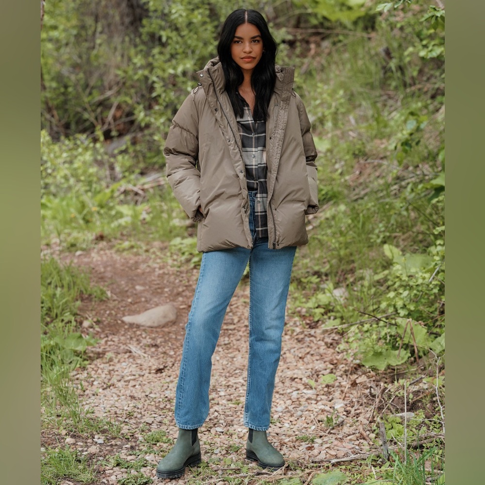 JENNI KAYNE Puffer Jacket Sage Green XXS 0 2